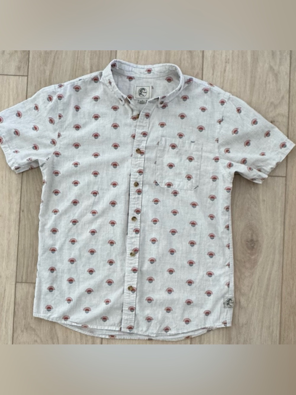 O’Neill Men’s Small Standard Fit short sleeve button down casual surf shirt